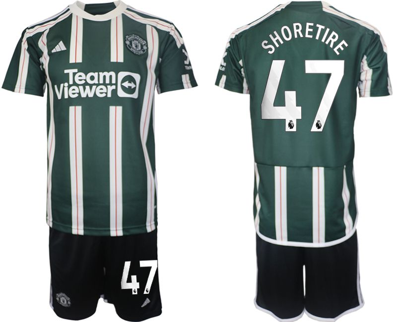 Men 2023-2024 Club Manchester United away green #47 Soccer Jersey
